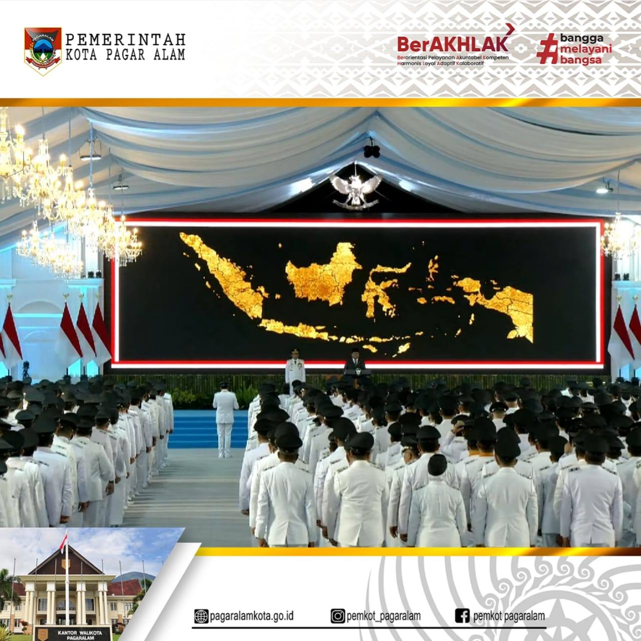 Walikota dan Wakil Walikota Pagar Alam Periode 2025-2030 Resmi Dilantik