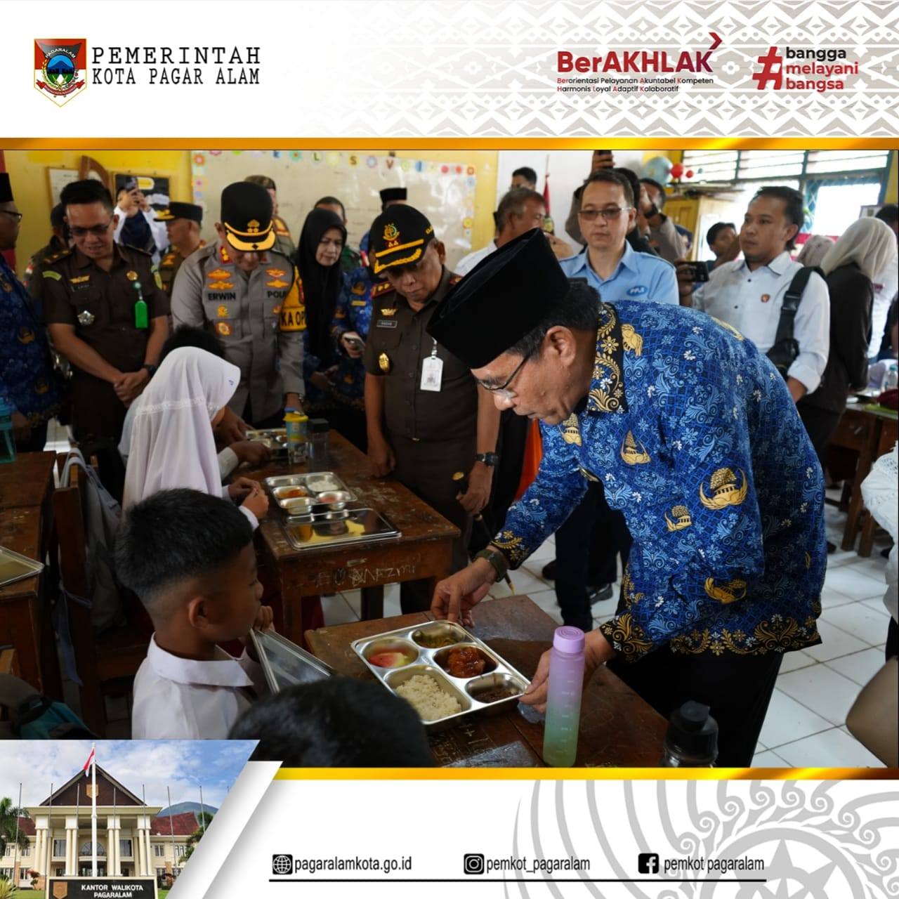 Program MBG di Kota Pagar Alam Dilaunching