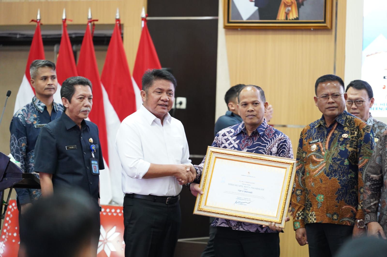 Disdukcapil Pagar Alam Terima 2 Penghargaan Inovasi Pelayanan Publik Tingkat Provinsi Sumsel