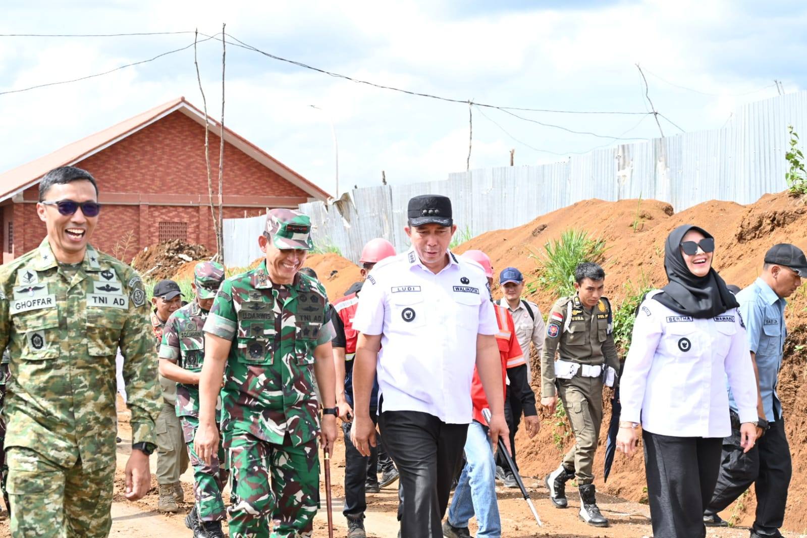 Pangdam II/Sriwijaya Tinjau Pembangunan SMA Taruna Nusantara