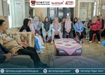 KUNJUNGAN KERJA SEKRETARIS DAERAH KOTA PAGAR ALAM KE DINAS PENANAMAN MODAL PELAYANAN TERPADU SATU PINTU